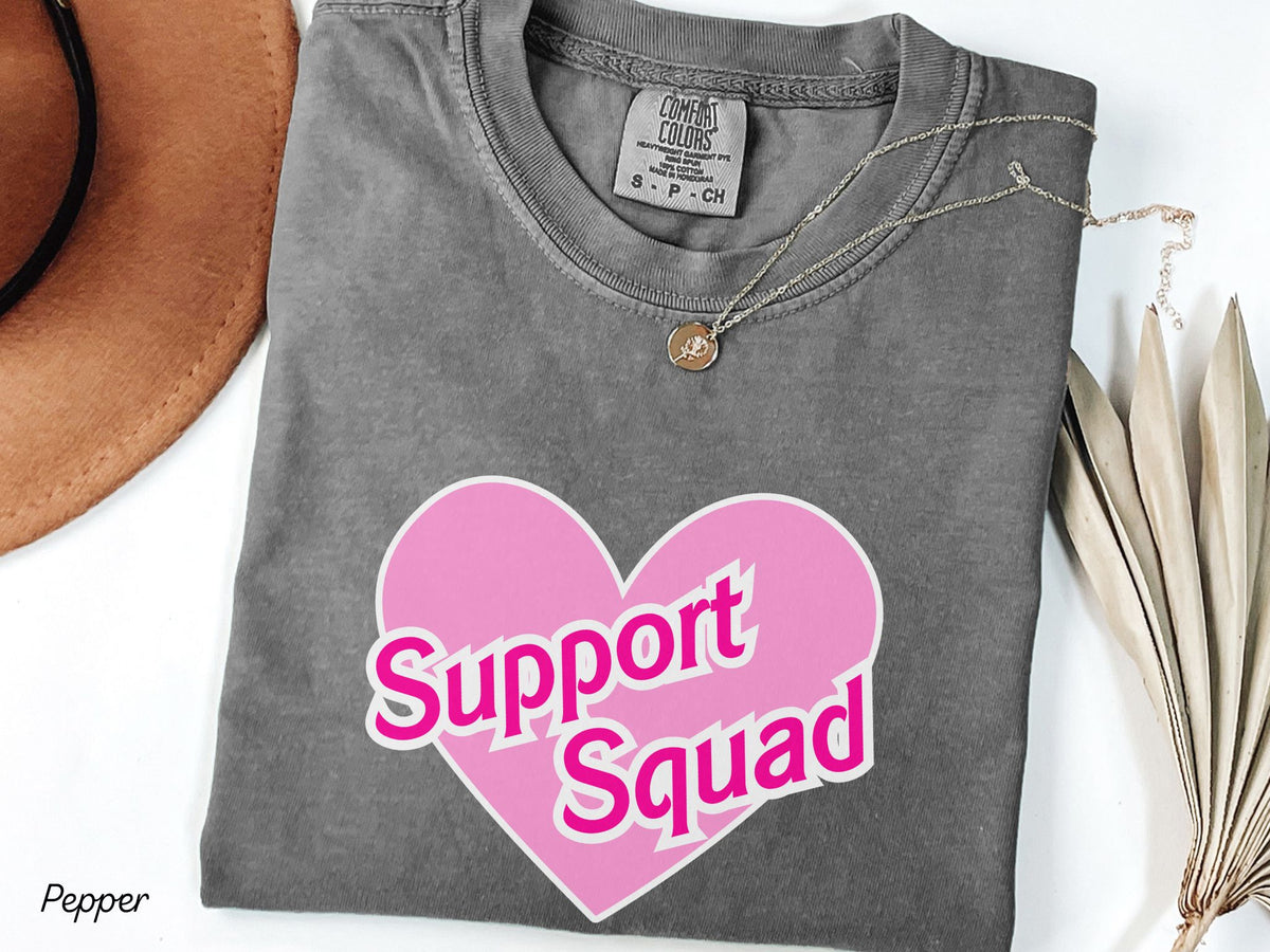 Support Squad Pink Heart Shirt, Gift for School Support Staff