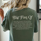Big Fan Of Neurodiversity Shirt (Back + Front Print), Neurodiversity Affirming Tee, Autism Acceptance Shirt
