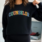 School Counselor Sweatshirt, Counselor Varsity crewneck, Gilden 18000 gift for counselor