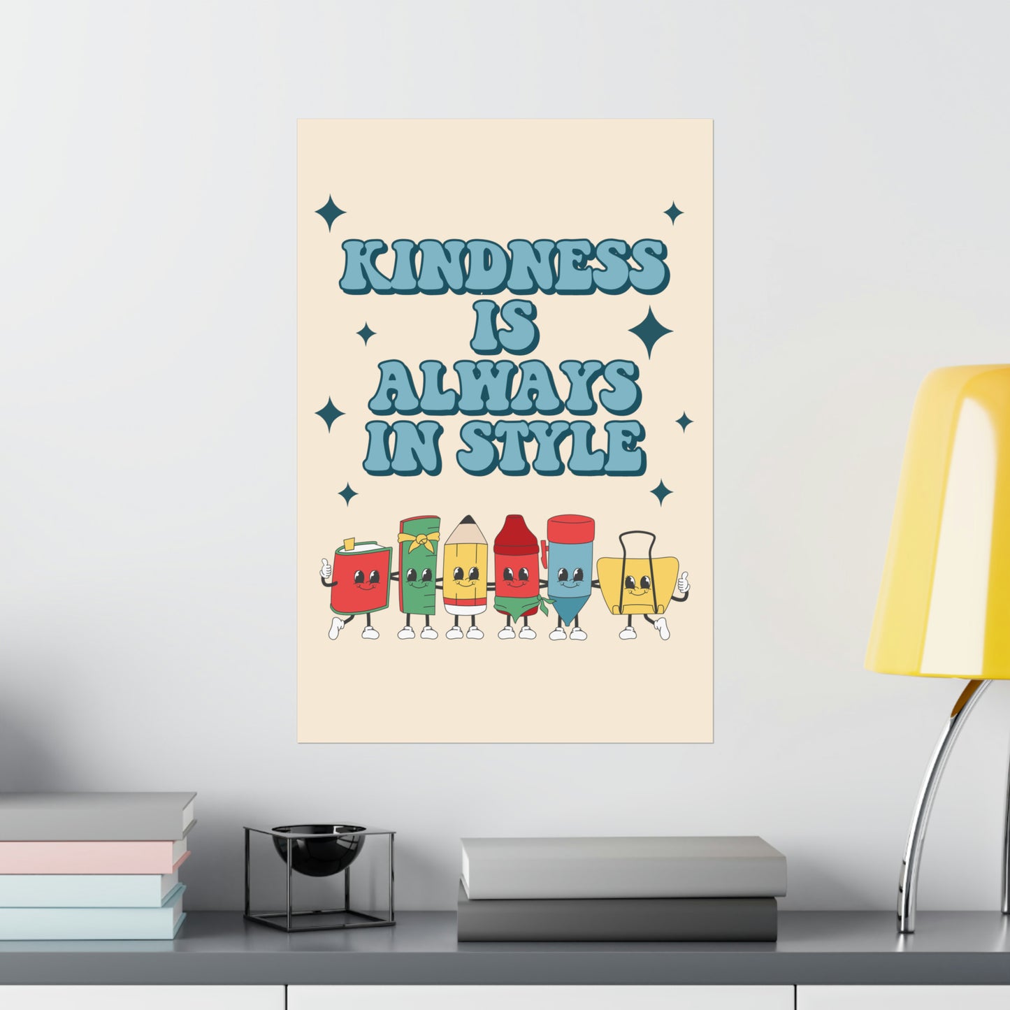 Retro Classroom Decor, Positive Affirmations for students, Therapist Wall Art, ABA poster, Educator Quotes, Matte Vertical Posters