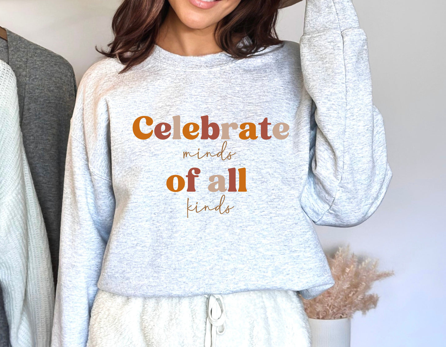 Neurodiversity sweatshirt, Celebrate Minds of All Kinds, Special education crewneck, Unisex Heavy Blend