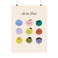 All The Feels Emotions Poster | Hand-drawn Classroom Feelings Chart | SEL Wall Art | School Counselor Decor | Therapist Office Matte Poster Print