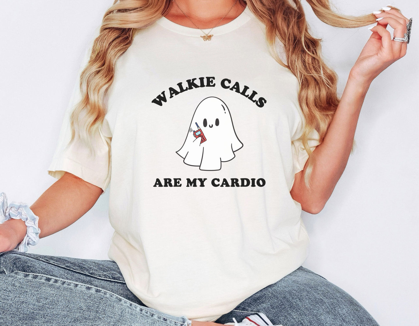 Walkie Calls are my Cardio Ghost Shirt, funny School Staff tee, Gift for teacher Principal School behaviorist, Unisex Bella Canvas