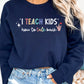 Funny Slp Sweatshirt, I teach kids how to talk back, SLPA crewneck, Gilden 18000 Speech therapy