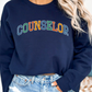 School Counselor Sweatshirt, Counselor Varsity crewneck, Gilden 18000 gift for counselor