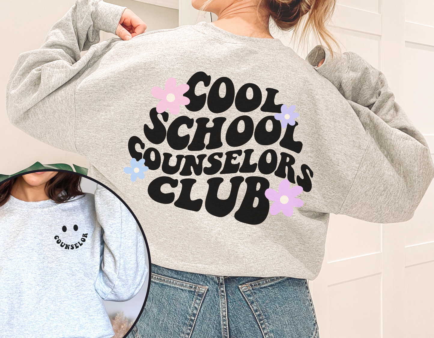 Cool Counselors Club, School Counselor Sweatshirt, Gilden 18000 gift for counselor