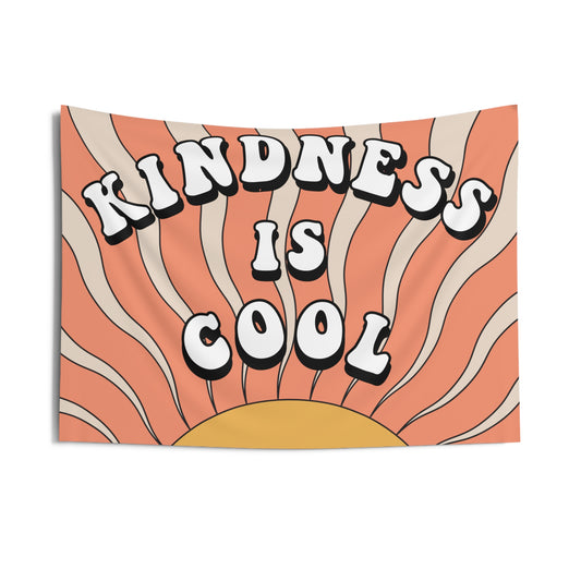 Retro Classroom Tapestry, Kindness is Cool Teacher Decor, Retro class decor, Teacher wall art, Classroom welcome sign