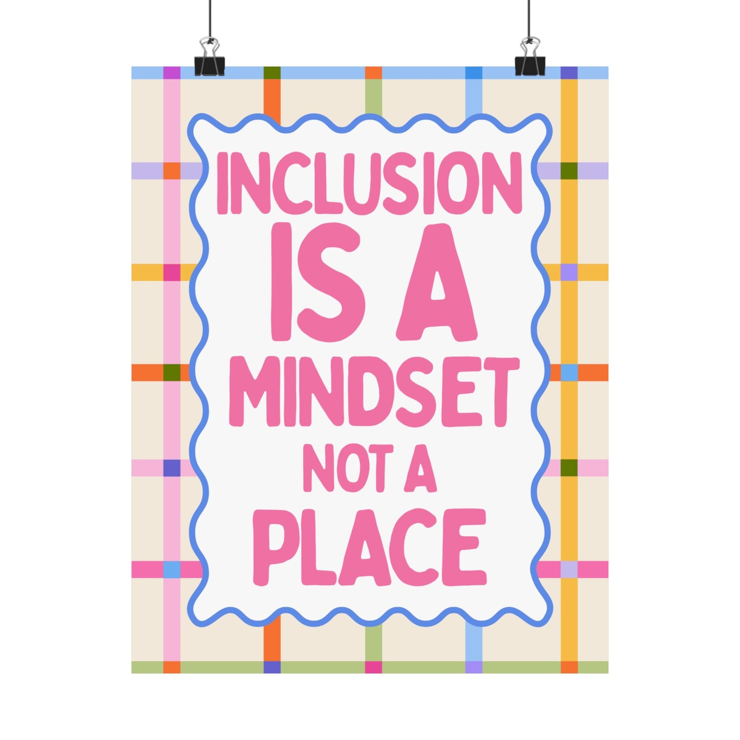Inclusion is a Mindset Poster | Special Education Classroom Decor | Neurodiversity Affirming Wall Art | Inclusive Education Print