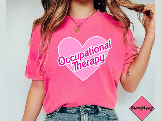 OT 90s themed shirt, 90s nostalgic Occupational Therapy, OTA short sleeve, Unisex Garment-dyed T-Shirt