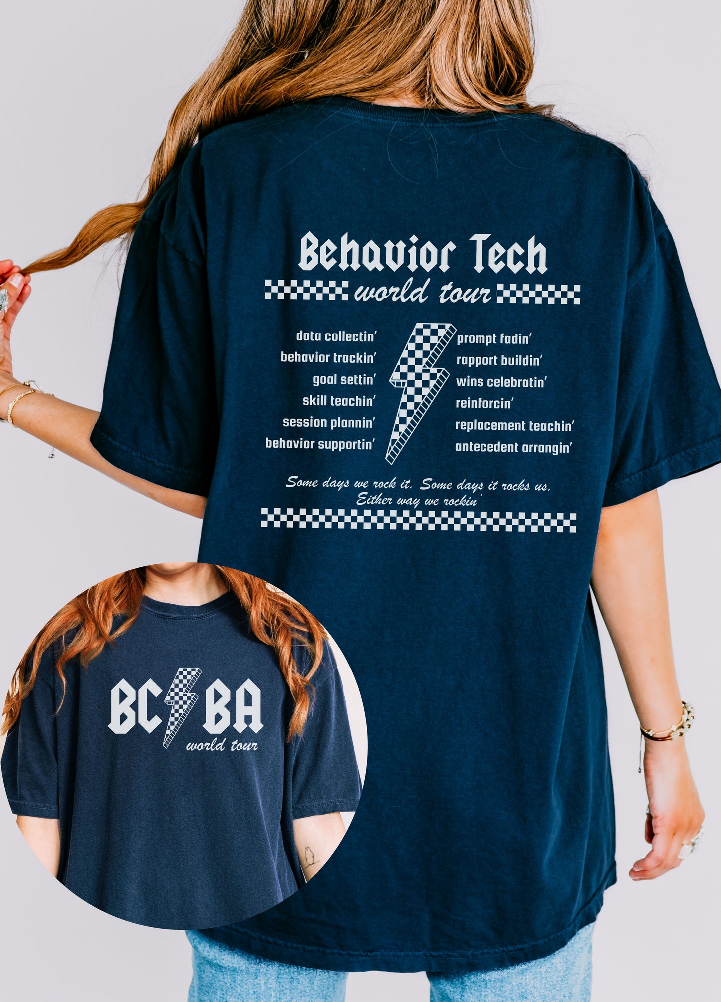 Behavior Analyst World Tour Tee, Aba Rock Shirts, Funny Bcba T-Shirts, Gift for Bcba