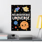 Outer Space Neurodiverse Universe Wall Art, Space Themed Classroom Counseling Therapy Decor, Inclusion Print, Class Matte Vertical Posters