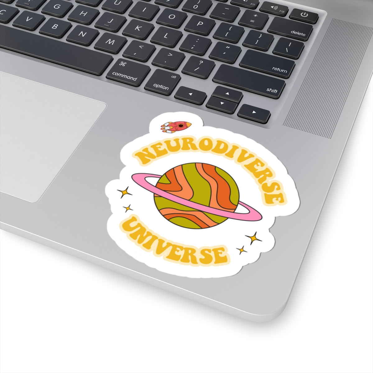 Colorful Neurodiverse Universe Sticker, Decals for Laptops, Journals, & Water Bottles