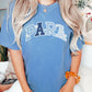 Varsity Para shirt, Floral Para educator tee, Gift for para, para professional shirt, unisex Unisex Comfort Colors® 1717