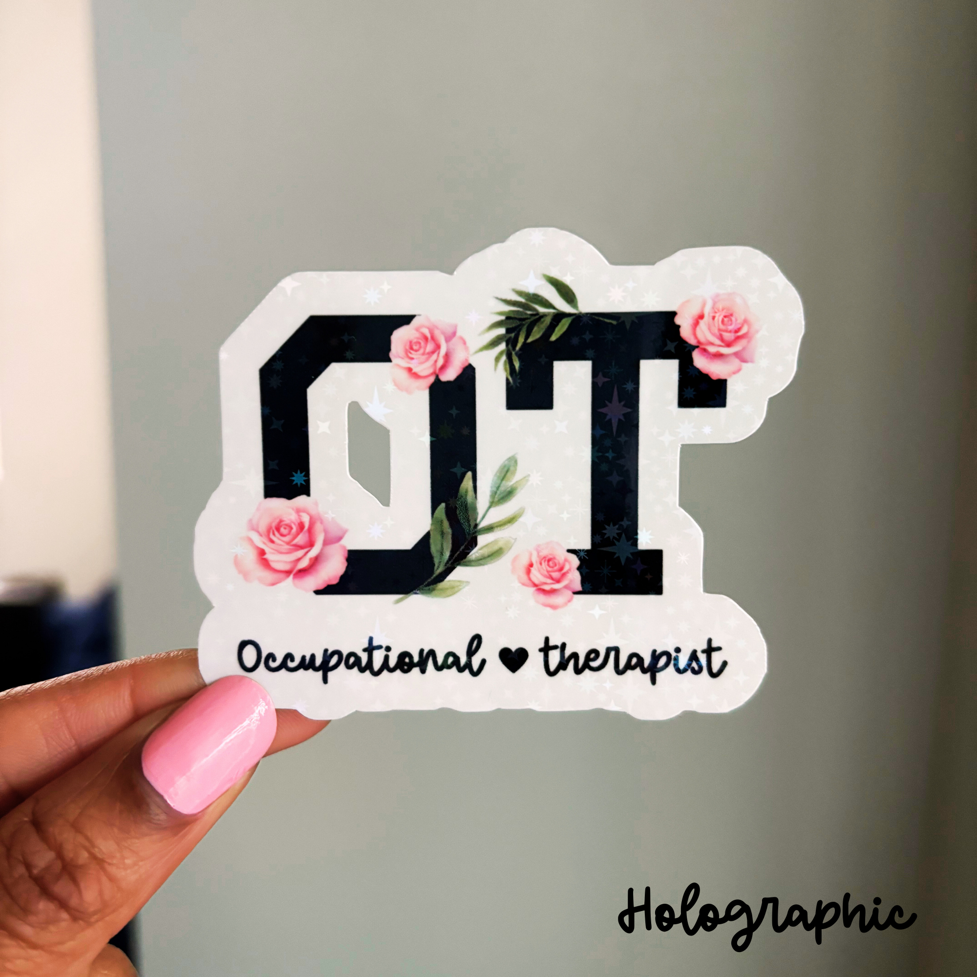 Ot Security Sticker OT Rose Sticker, Occupational Therapy Sticker, Occupational Therapist ...