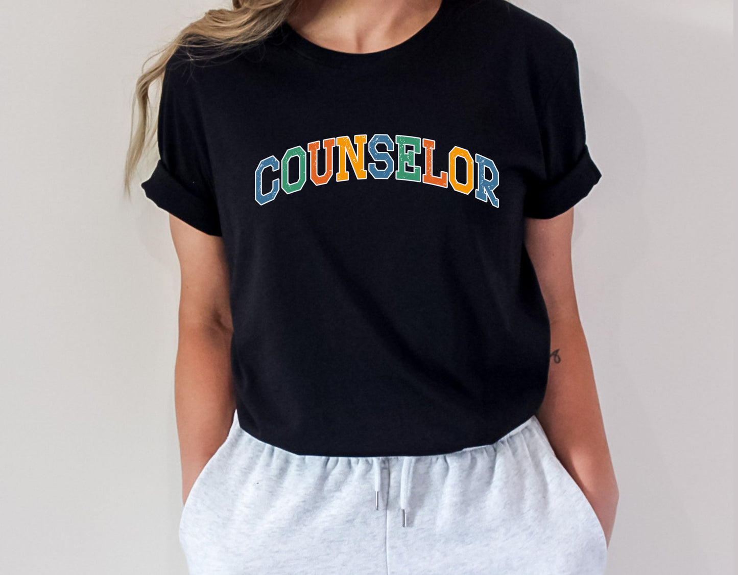 School Counselor Shirt, Counselor Varsity Tee, Bella Canvas gift for Counselor