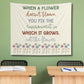 When a Flower Doesn't Bloom Tapestry | Inclusion Classroom Decor | Special Education Wall Hanging | Teacher Gift | Advocacy Quote