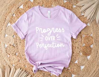 Progress Over Perfection Shirt, Special Education, SLP OT ABA Bella Canvas