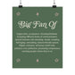 Big Fan Of Neurodiversity Poster | Autism Acceptance Wall Art | Autistic Joy Print