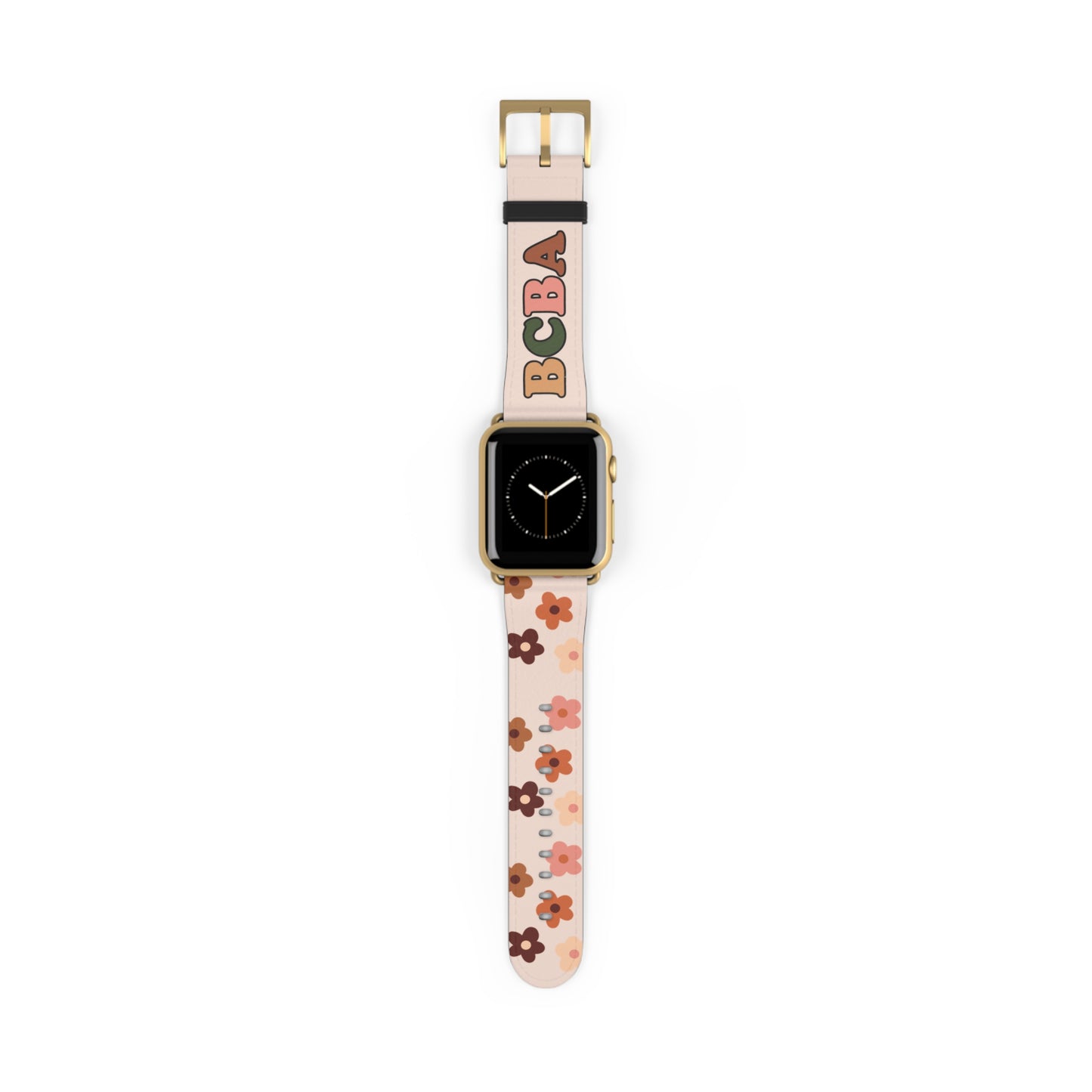 Personalized Boho Floral Smart Watch Band, Gift for behavior analyst bcba teacher ot slp