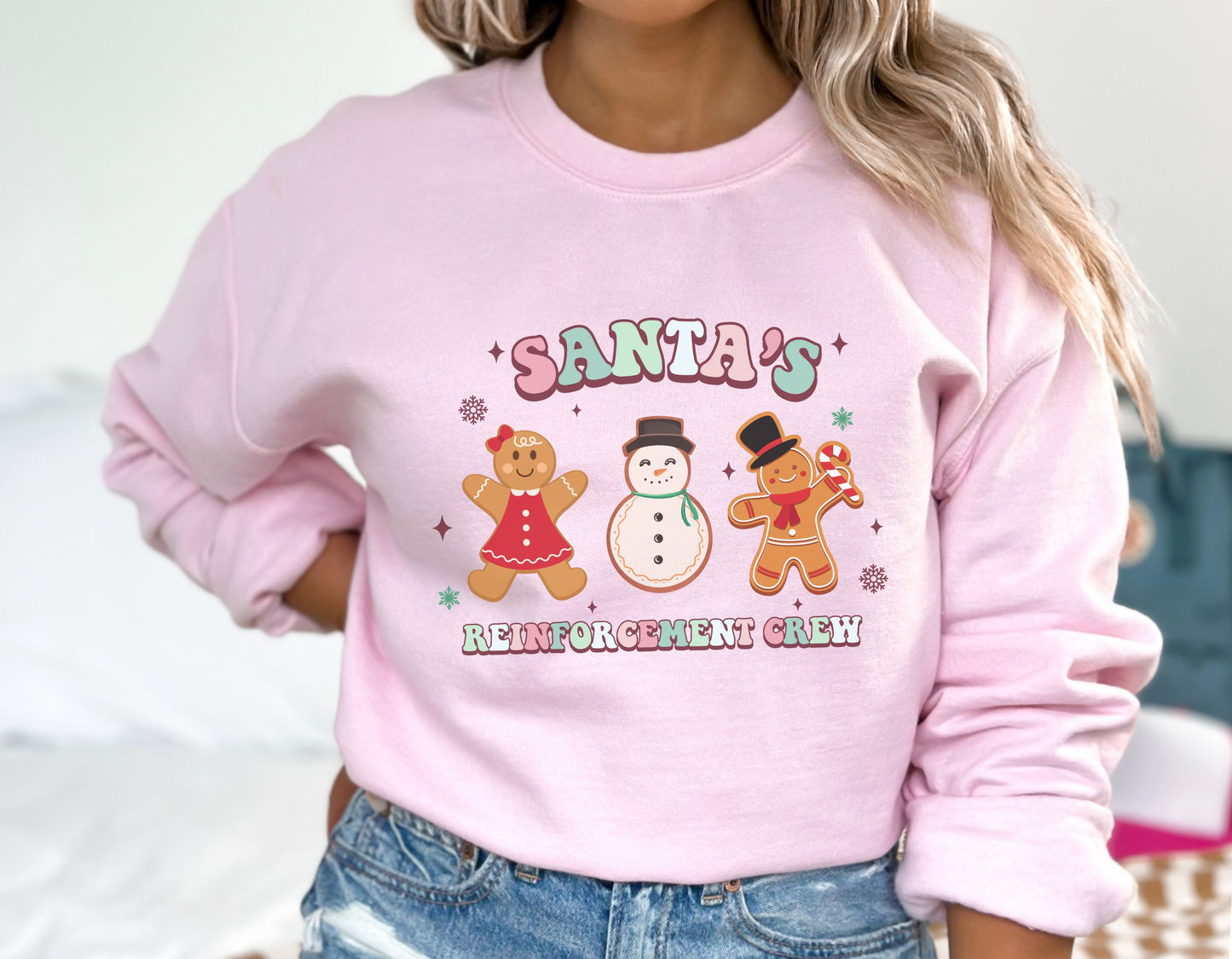 Christmas ABA Sweatshirt, Santa's Reinforcement Crew Crewneck, rbt bcba holiday apparal, gift for RBT, Unisex aba merch