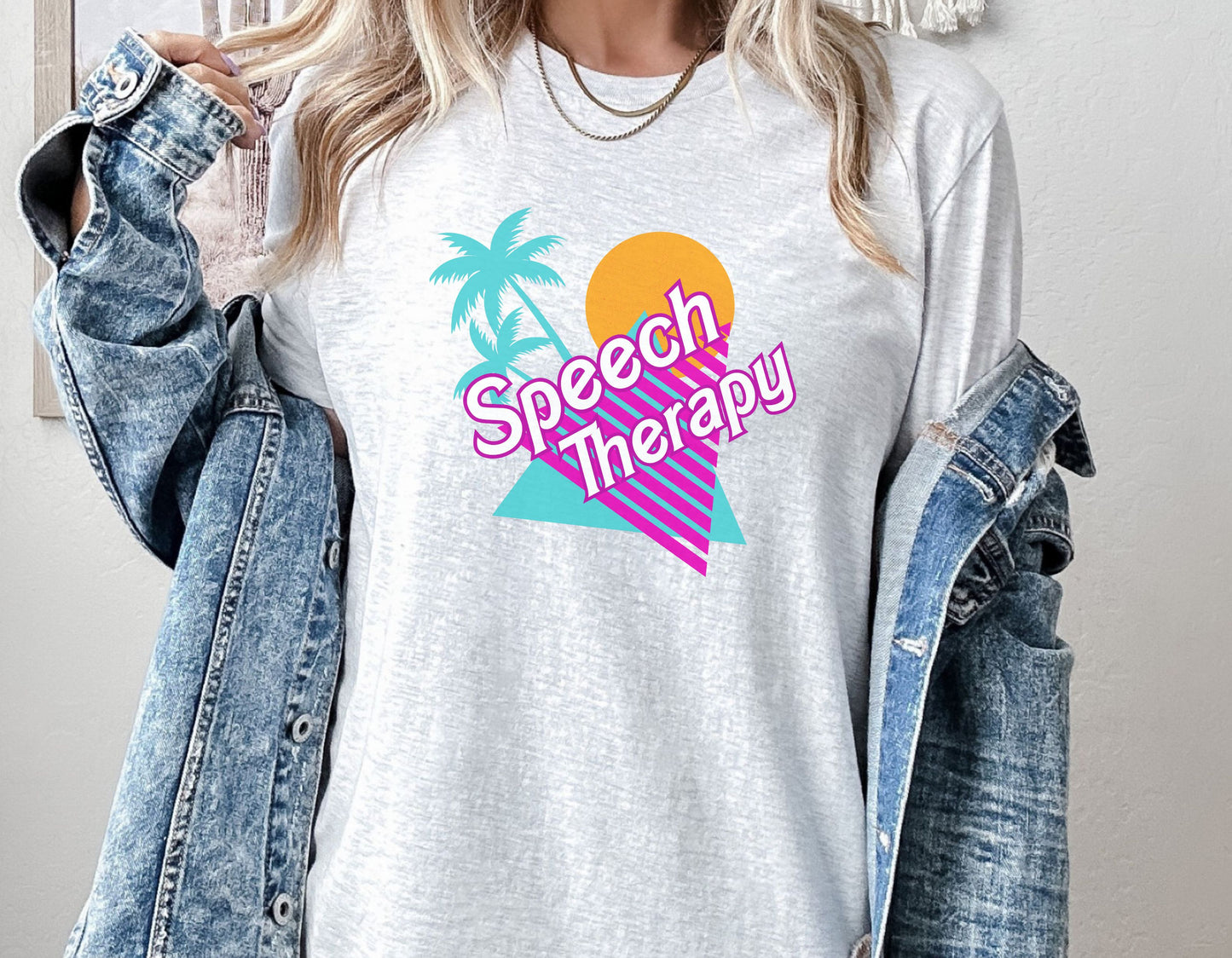 Speech Therapy Shirt, 90s themed SLP t shirt, Speech Language Pathologist Apparel, Unisex Jersey T-Shirt