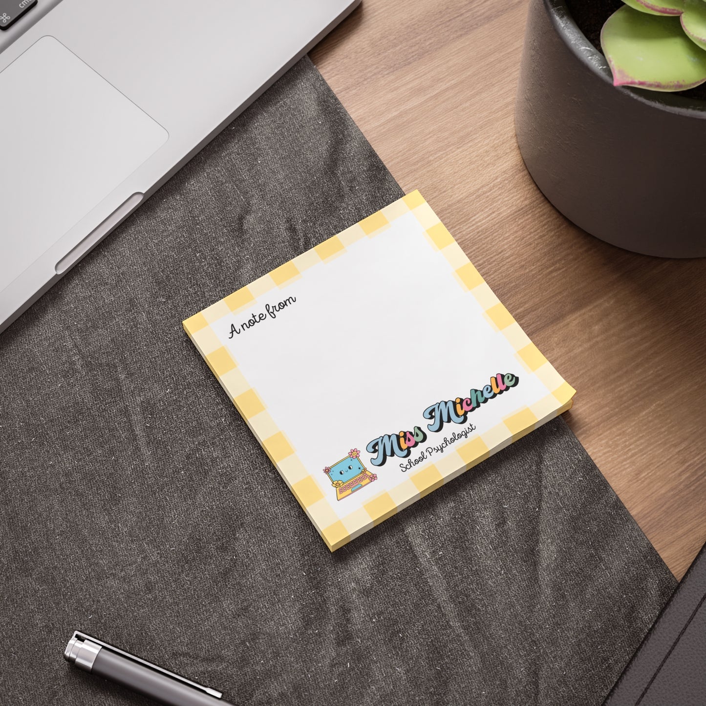 Personalized Post-it® Notes, Retro Style Sticky Notes