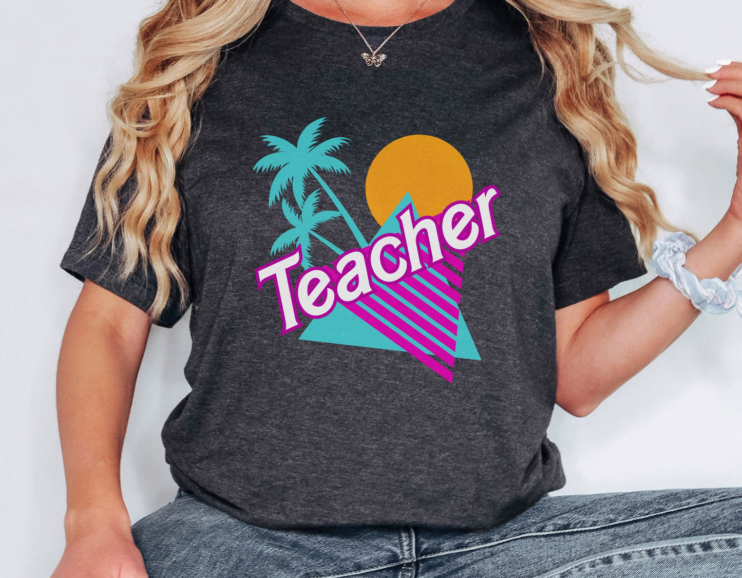 90s Teacher Shirt, Malibu doll themed teacher, Summer educator Jersey T-Shirt