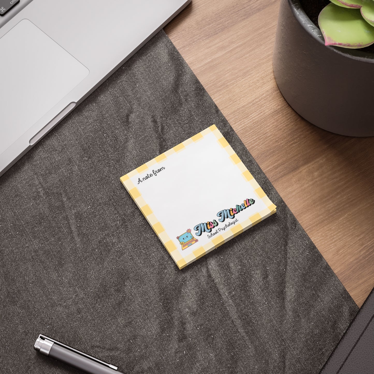 Personalized Post-it® Notes, Retro Style Sticky Notes