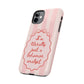 Personalized I'm Literally Just a (CUSTOM) Phone Case | Pink Stripes and Bow, Compatible with iPhone and Samsung