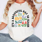 Retro Teacher Shirt, It's a beautiful day to teach, Floral teacher apparel, gift for teacher