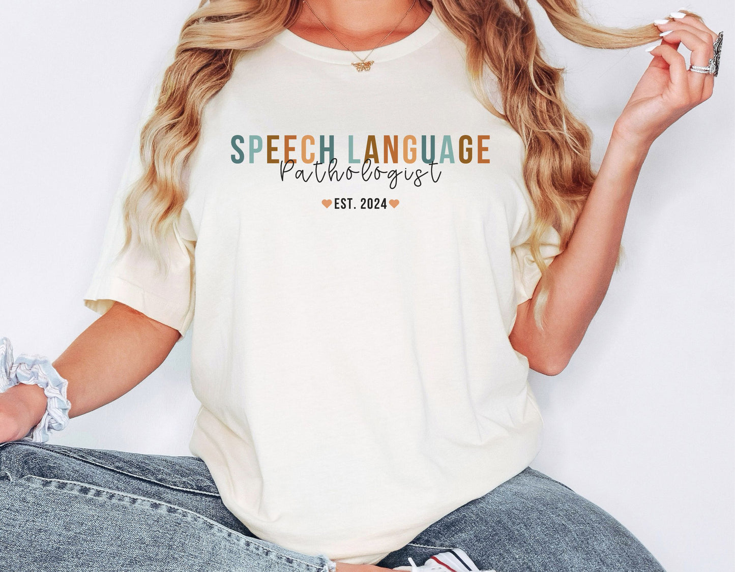 Speech Therapist EST shirt, Personalized SLP shirt, gift for Speech Language Pathologist