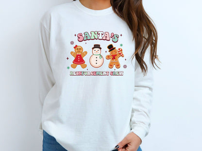 Christmas ABA Long Sleeve Shirt, Santa's Reinforcement Crew Crewneck, rbt bcba holiday apparal, gift for RBT, Unisex aba merch