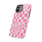 Pink Heart Doll Occupational Therapist Phone Case, Checkered Pink OT OTA phone case, Gift for her, retro occupational therapy