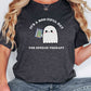 Halloween Speech Therapist AAC Shirt, Ghost SLP SLPA tee, Gift for speech therapist, Speech Therapy shirt, Unisex Bella Canvas
