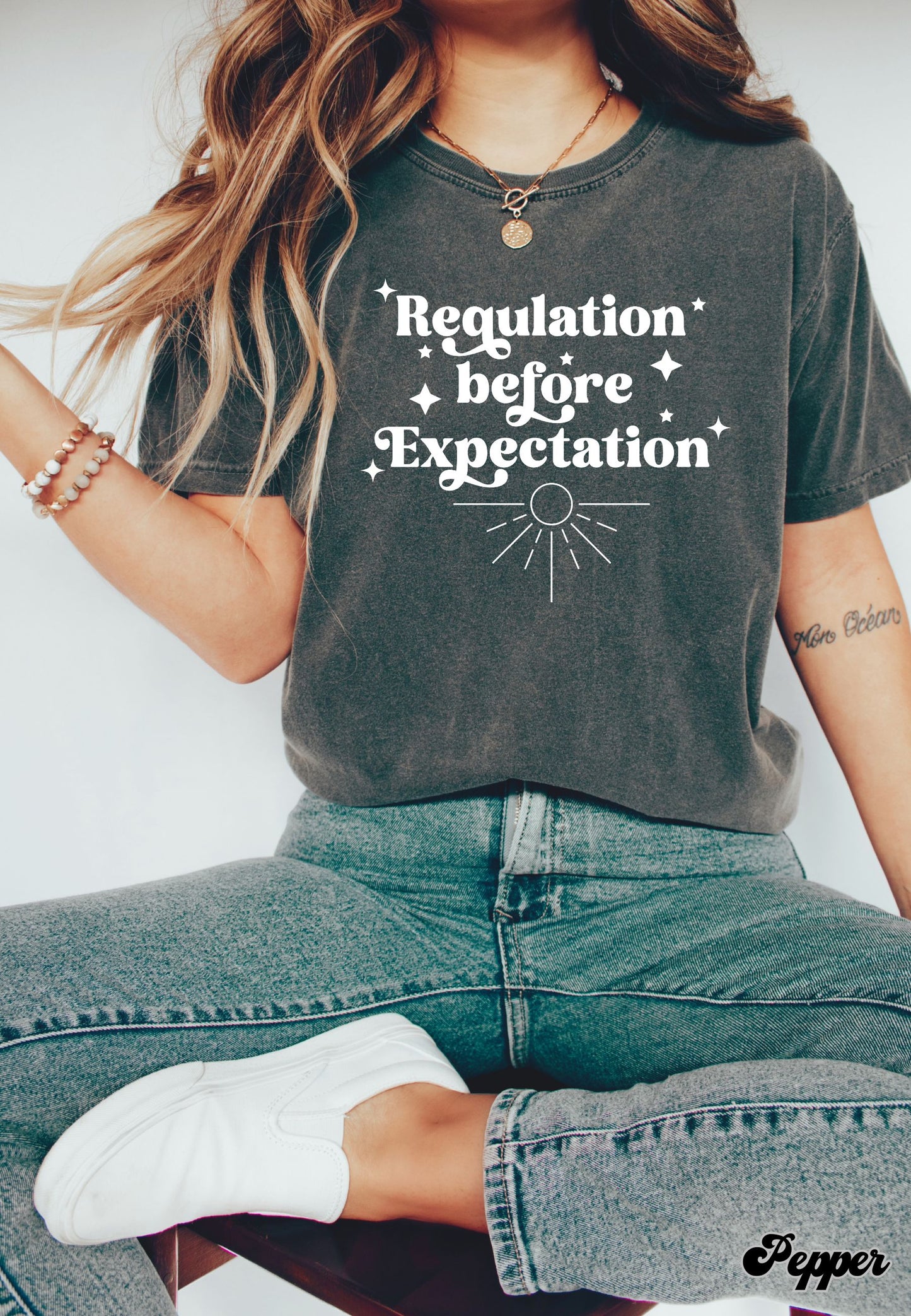 Regulation Before Expectation BCBA shirt, RBT Shirt, ABA Shirt, sped Teacher Shirt, Comfort Colors® 1717