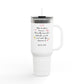 Hey Amazing Human” Travel Mug – Personalized Self-Care Reminder Cup for Teachers & Therapists, 40oz
