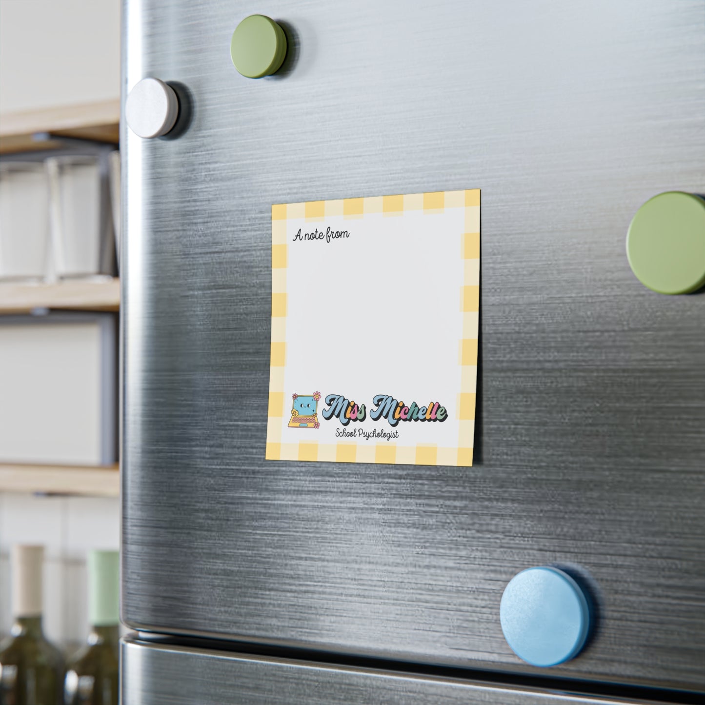 Personalized Post-it® Notes, Retro Style Sticky Notes