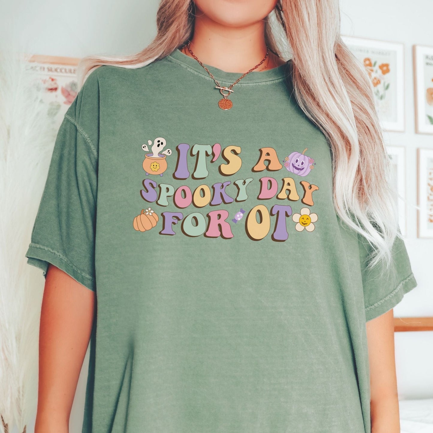 Comfort Colors Halloween OT Tee, It's a Spooky Days for OT OTA, Fall Occupational therapist shirt