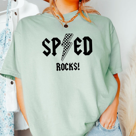 Comfort Colors Sped Rocks Shirt, Special educator tee, Gift for Special Education teacher