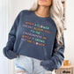 Comfort Colors ABA therapy Sweatshirt, bcba bcaba rbt crewneck, Gift for behavior therapist