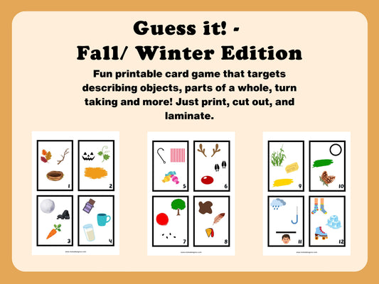 Guess it - Describing Picture Game for Kids - Free Download