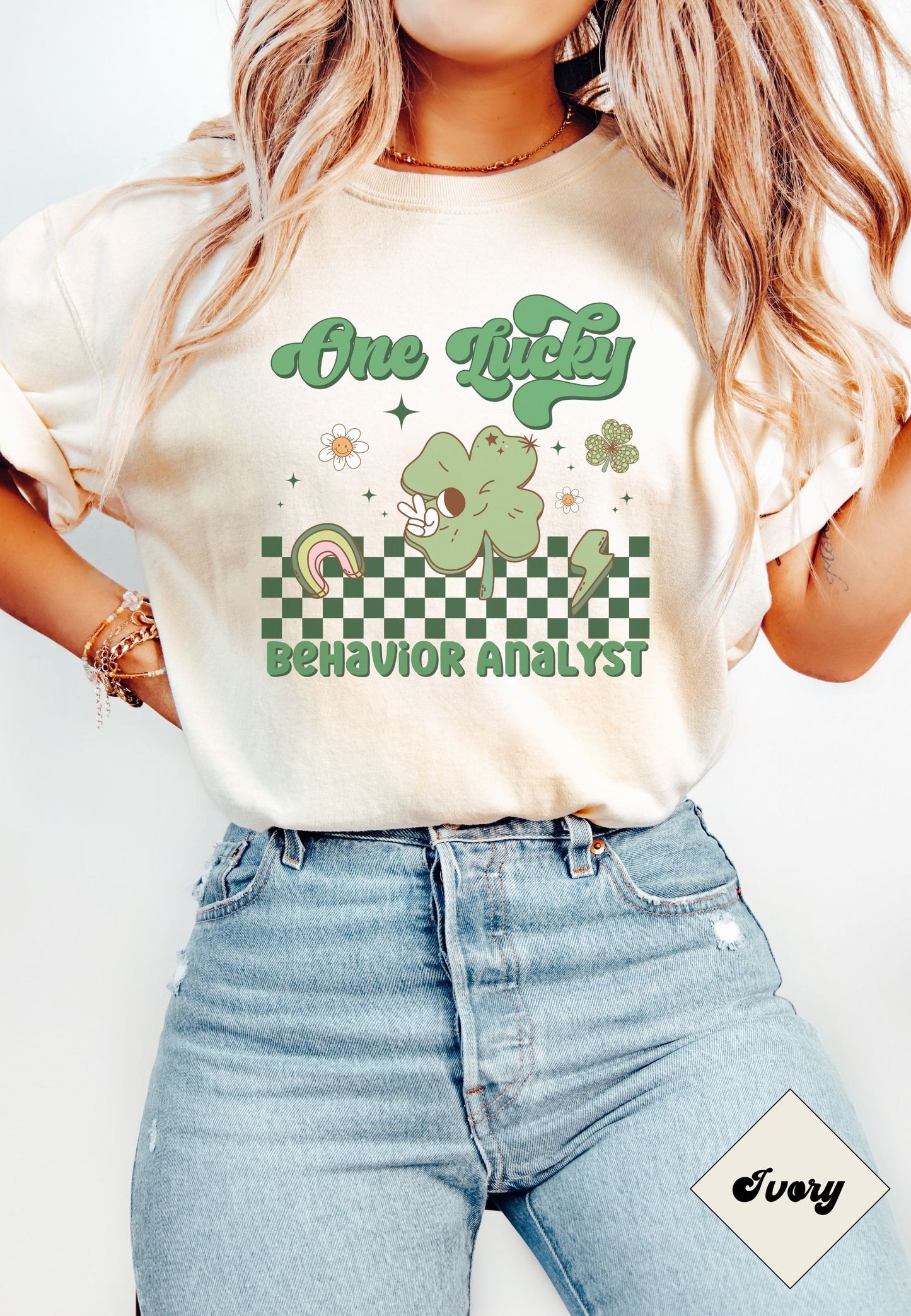 St. Patrick's Day BCBA Shirt, Behavior Analyst Spring Tee, One Lucky Behavior Analyst