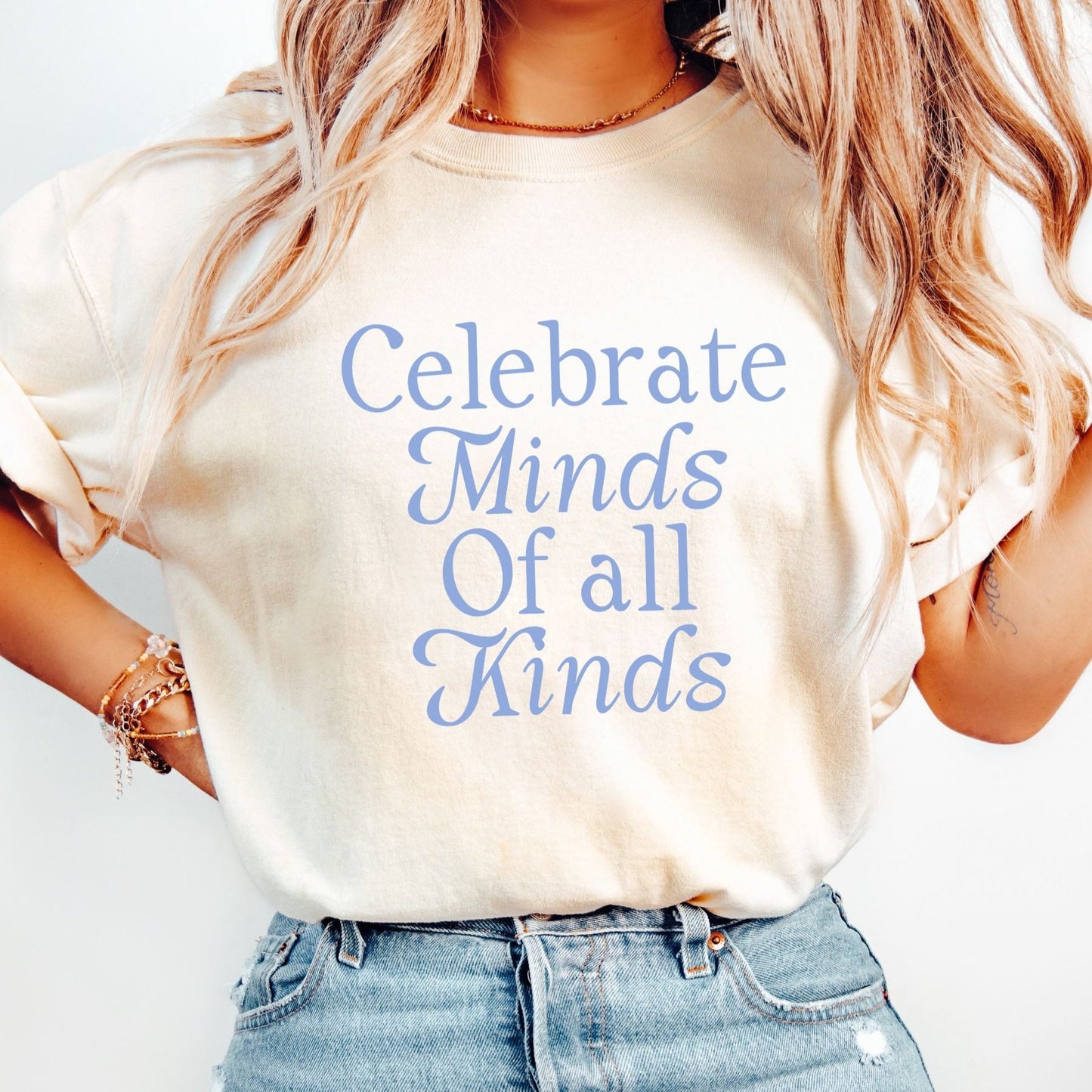 Comfort Colors Celebrate Minds of All Kinds Shirt, Retro Advocacy and Inclusion Tee, Autism Acceptance Awareness