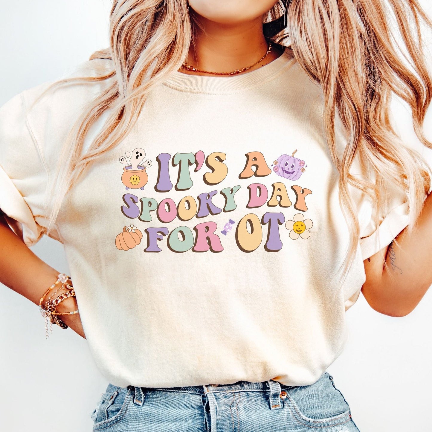 Comfort Colors Halloween OT Tee, It's a Spooky Days for OT OTA, Fall Occupational therapist shirt