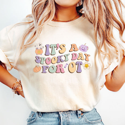 Comfort Colors Halloween OT Tee, It's a Spooky Days for OT OTA, Fall Occupational therapist shirt