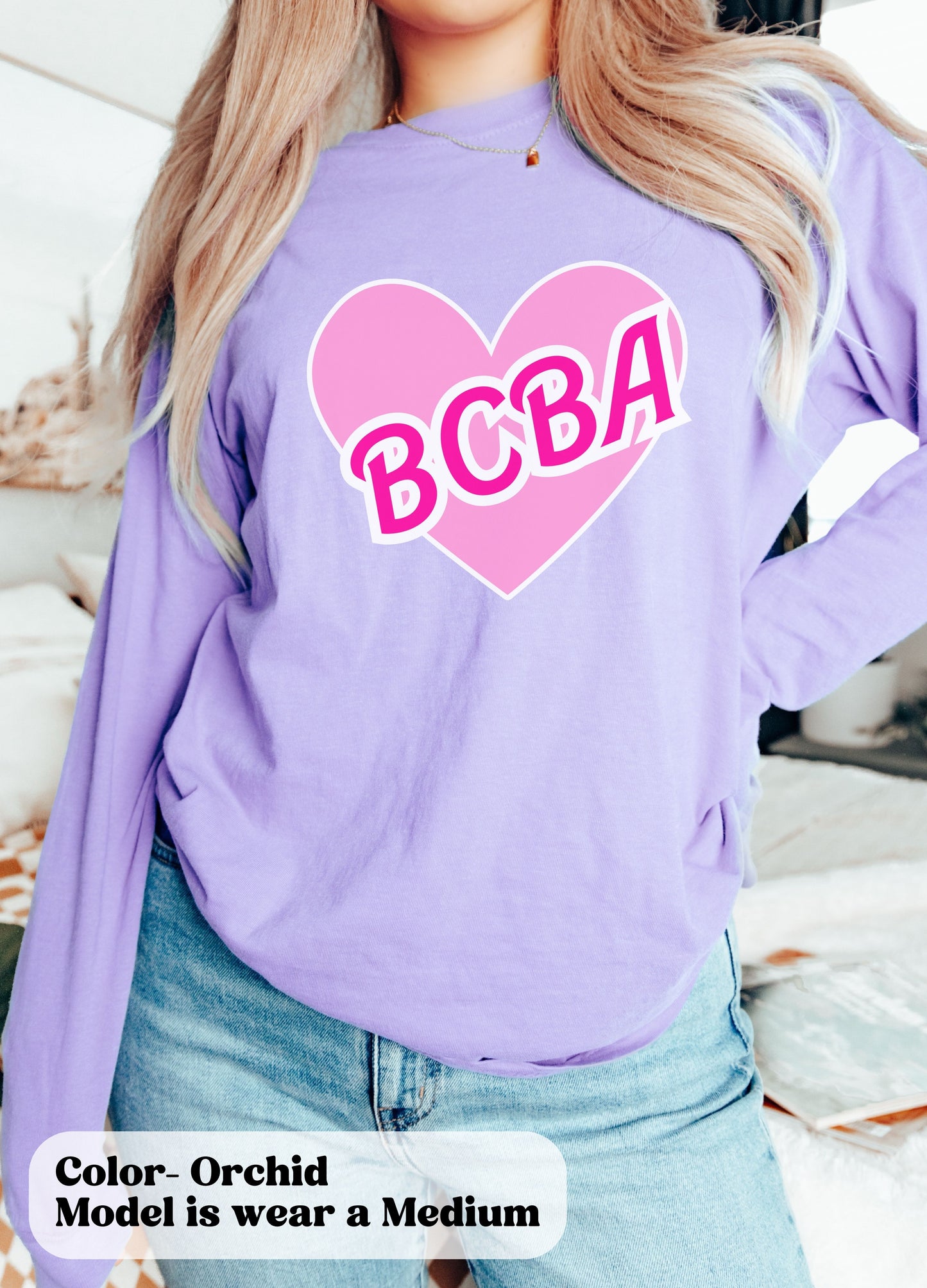 BCBA Doll themed shirt, 90s behavior analyst, ABA long sleeve, Unisex Garment-dyed Long Sleeve T-Shirt