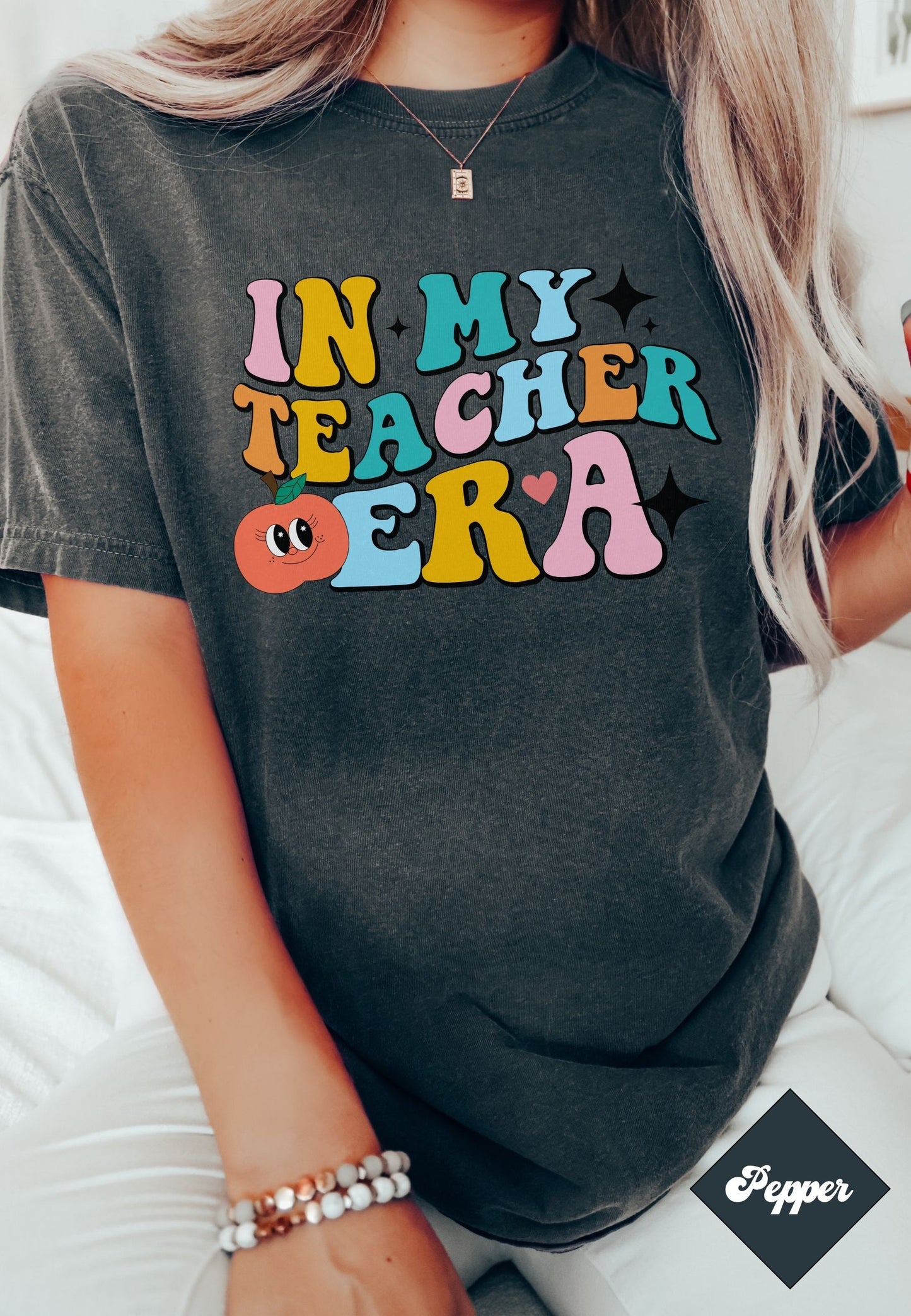 In My Teacher Era Shirt, Retro Teacher tee, Comfort Colors Teacher t shirt