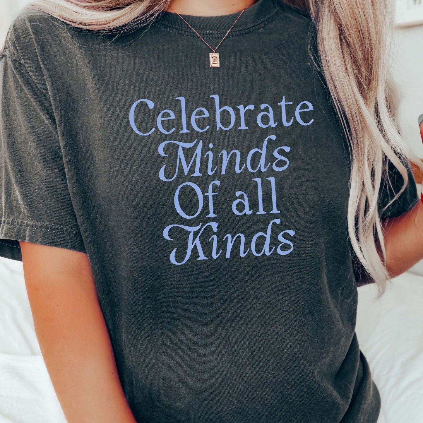 Comfort Colors Celebrate Minds of All Kinds Shirt, Retro Advocacy and Inclusion Tee, Autism Acceptance Awareness