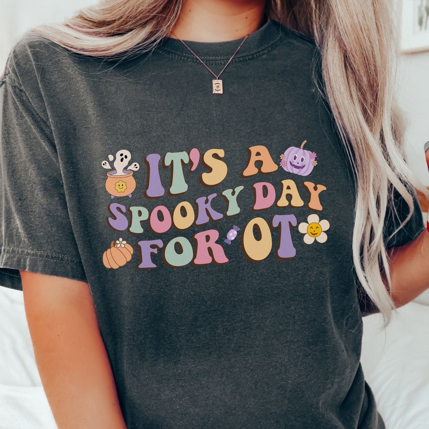 Comfort Colors Halloween OT Tee, It's a Spooky Days for OT OTA, Fall Occupational therapist shirt