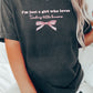 I'm just a girl who loves teaching little humans Shirt, Teacher Coquette tee, Gift for Teacher, Trendy teacher tees